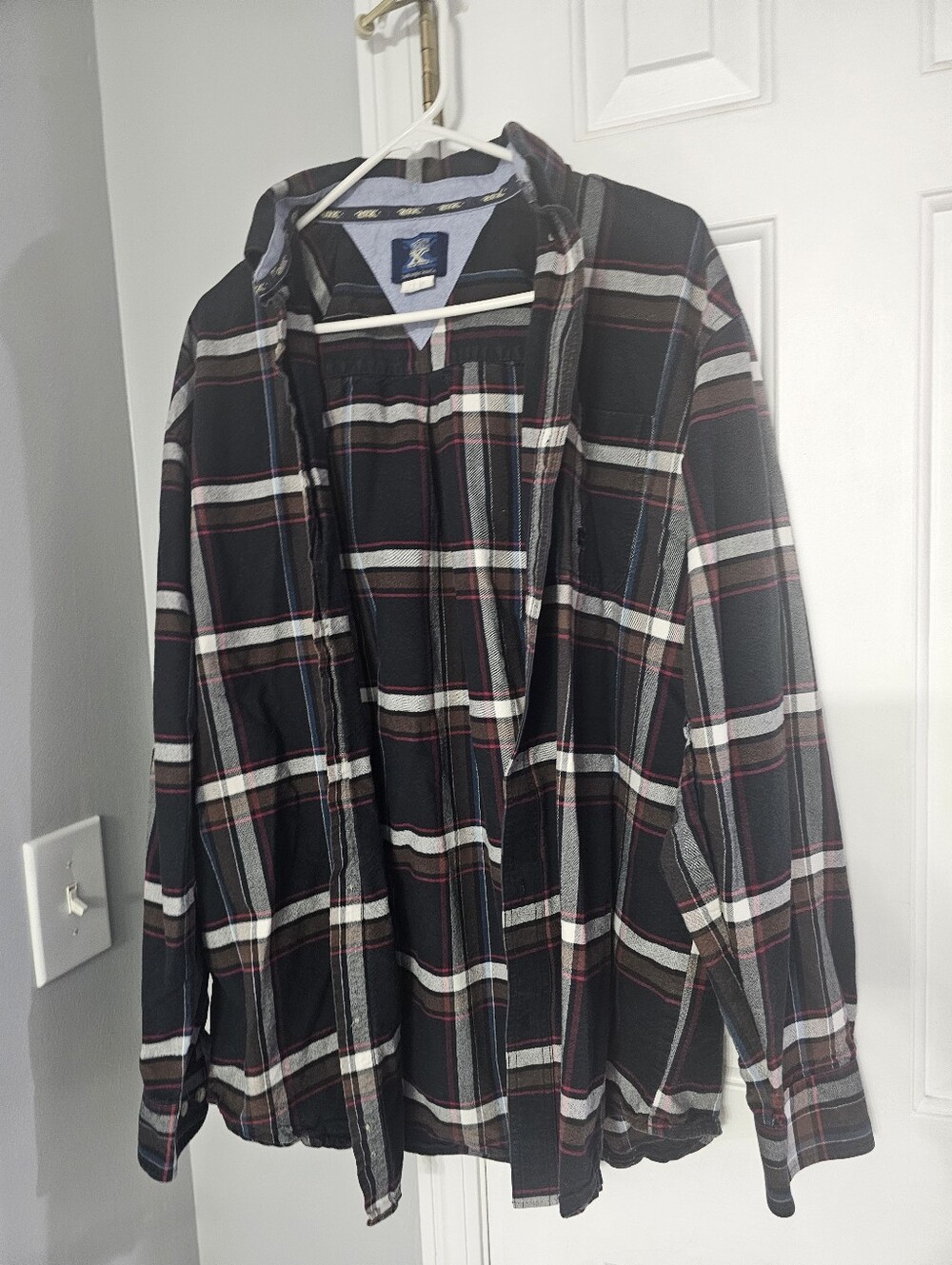 Black Plaid Vintage Wrangler Twenty X Shirt